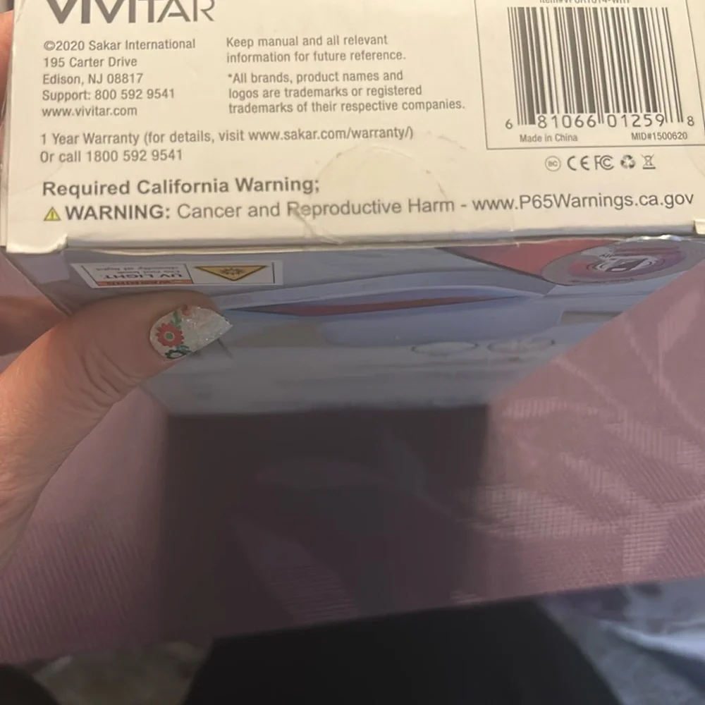 New‎ White UV Sterilizer with USB Charging— new, factory sealed